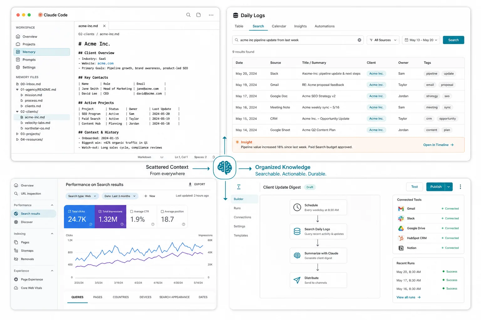 Build an AI Second Brain for Agencies